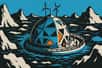 Illustration de la Tara Polar Station. © LP, Chat GPT